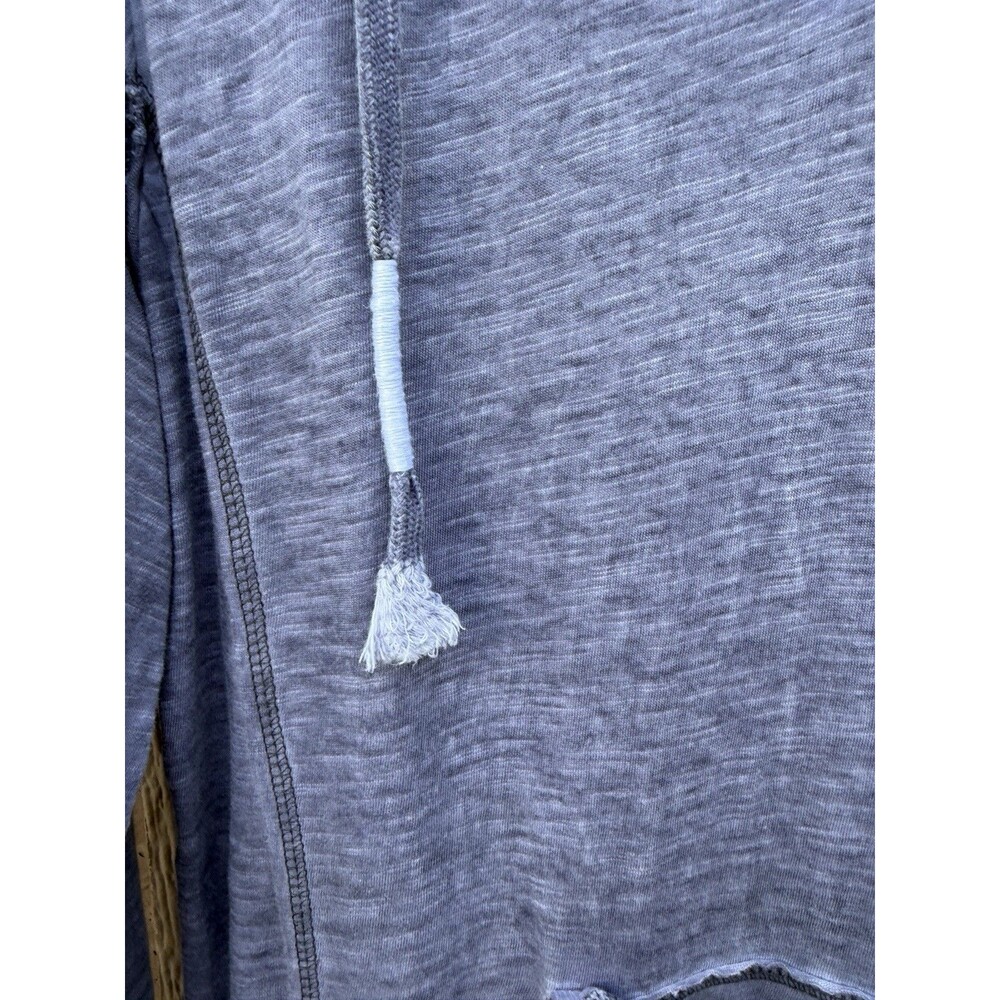 Buckle Black No. 48 Hoodie Mens' Medi Slim Fit Gray Distressed Kangaroo Pocket - Picture 2 of 12
